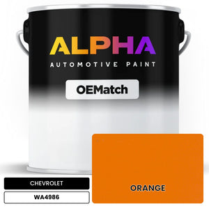 CHEVROLET ORANGE WA4986 | OEMatch Automotive Basecoat