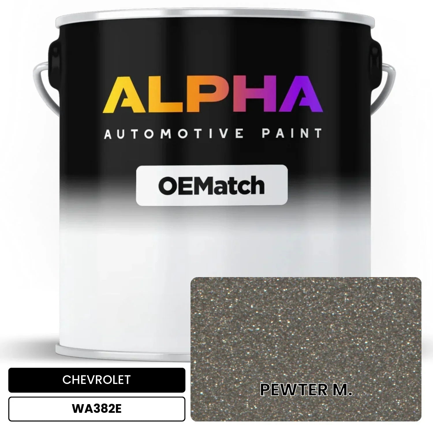 CHEVROLET PEWTER M. WA382E OEMatch Basecoat