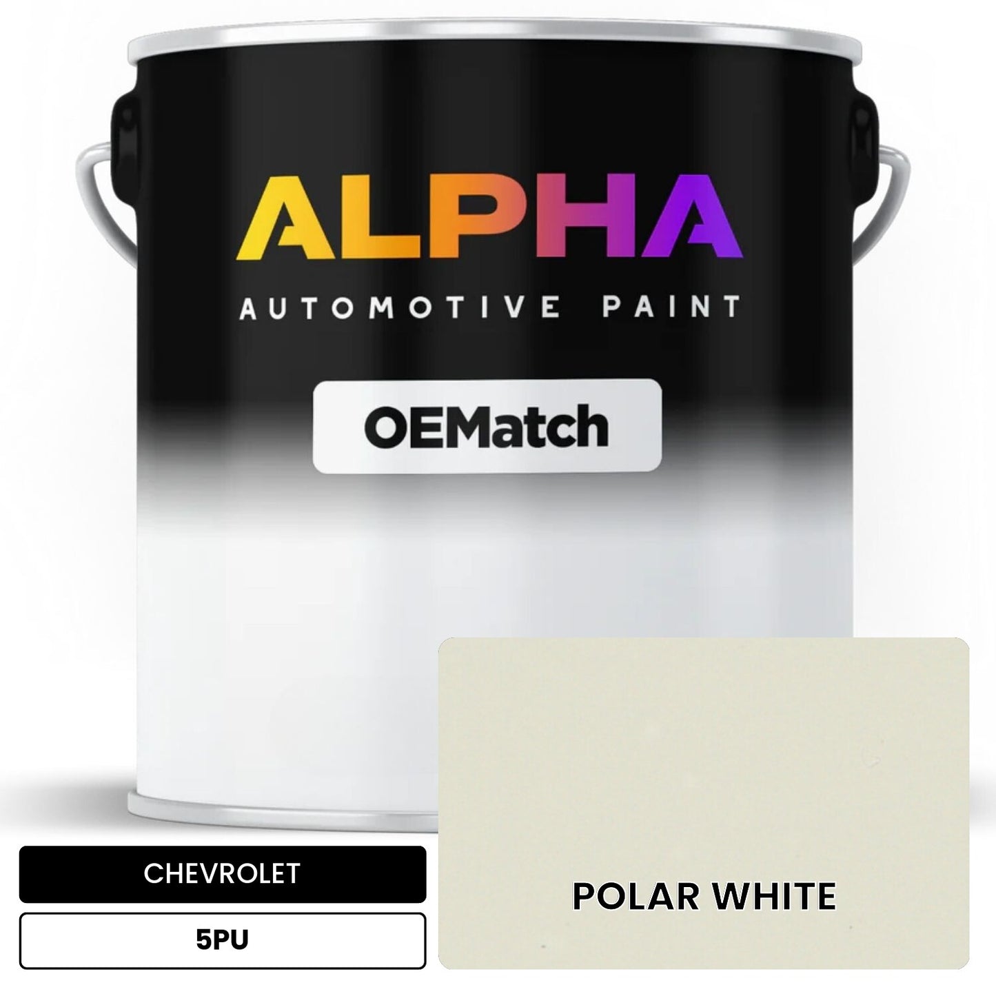 CHEVROLET POLAR WHITE 5PU OEMatch Basecoat