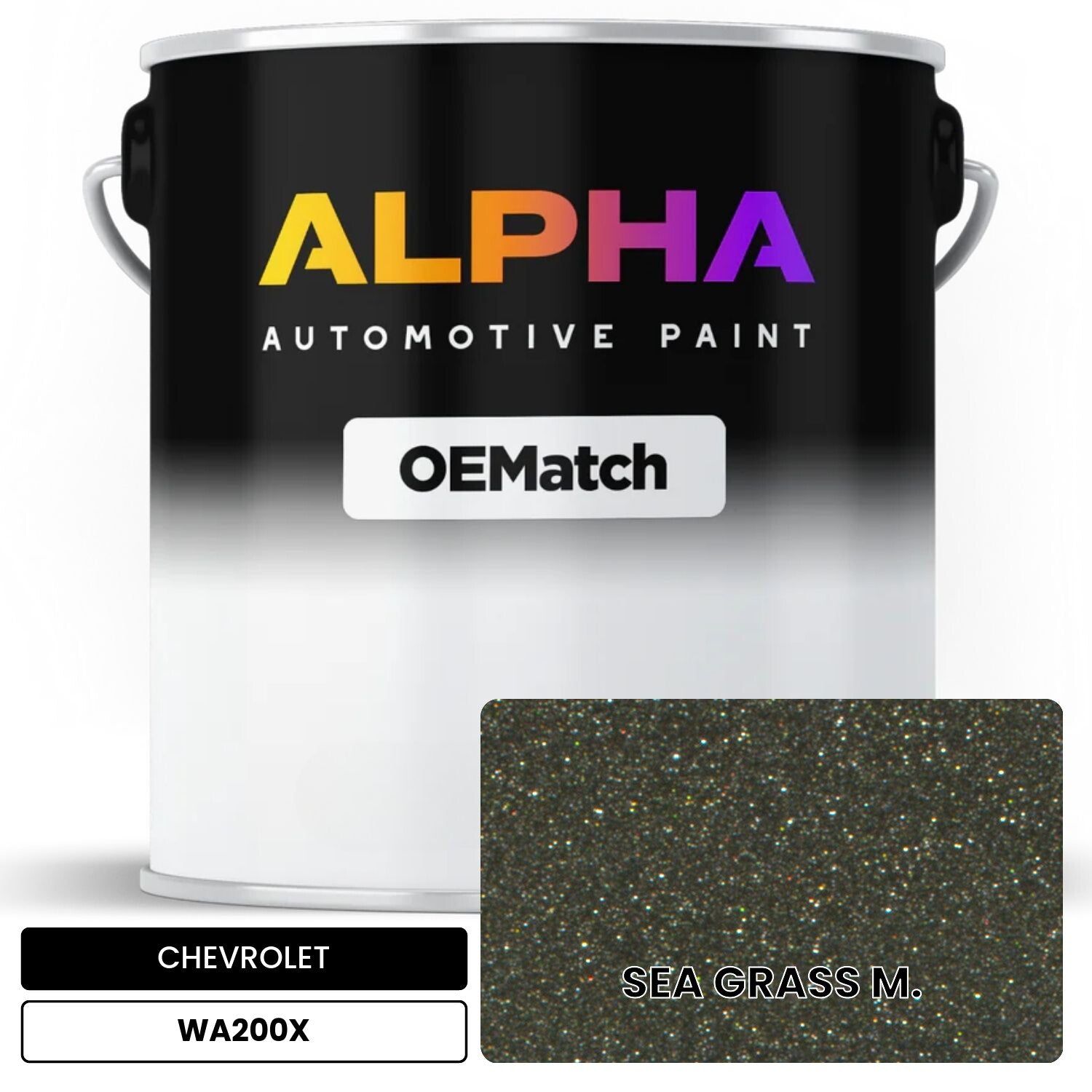 CHEVROLET SEA GRASS M. WA200X OEMatch Basecoat