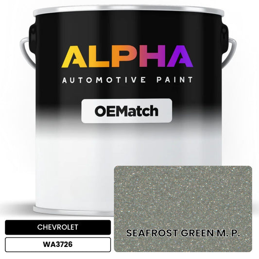 CHEVROLET SEAFROST GREEN M. P. WA3726 OEMatch Basecoat