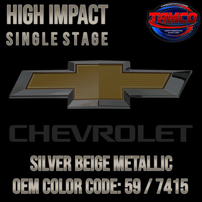 Chevrolet Silver Beige Metallic | 59 / 7415 | 1982 | OEM High Impact Single Stage - The Spray Source - Tamco Paint Manufacturing