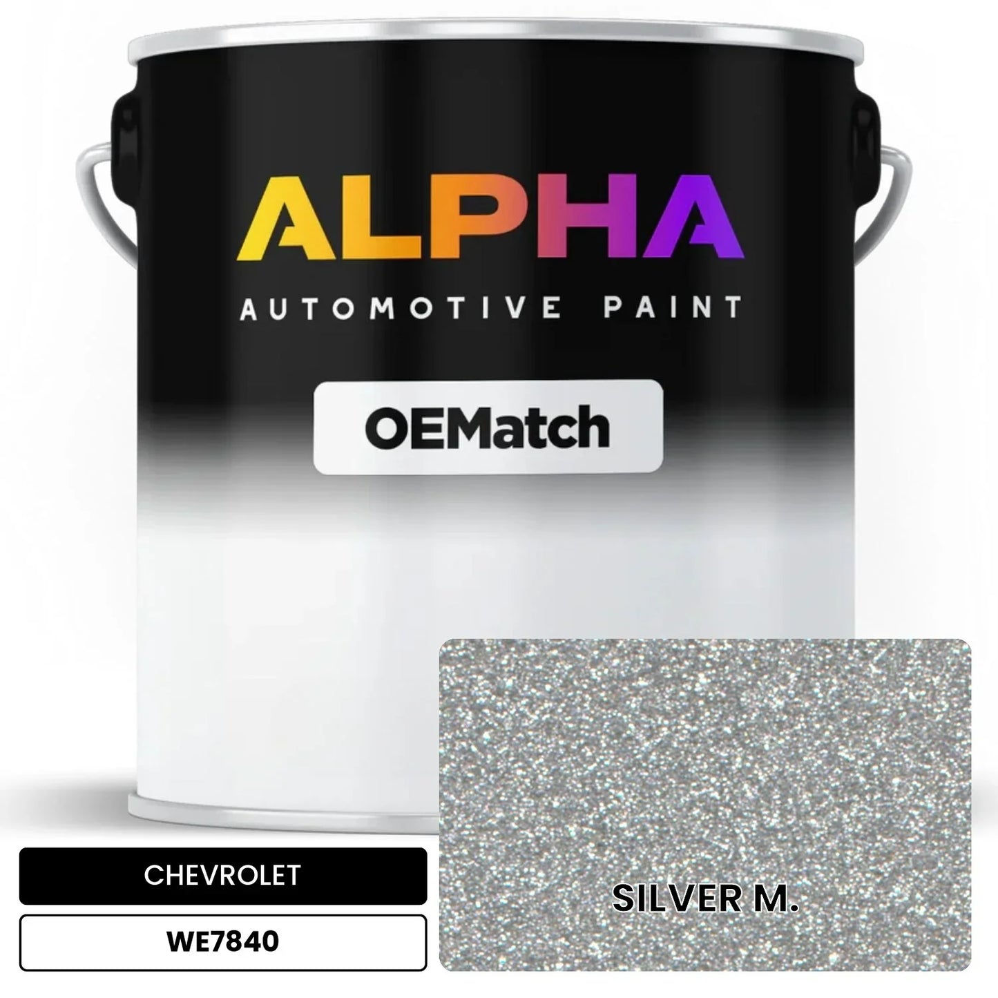 CHEVROLET SILVER M. WE7840 OEMatch Basecoat