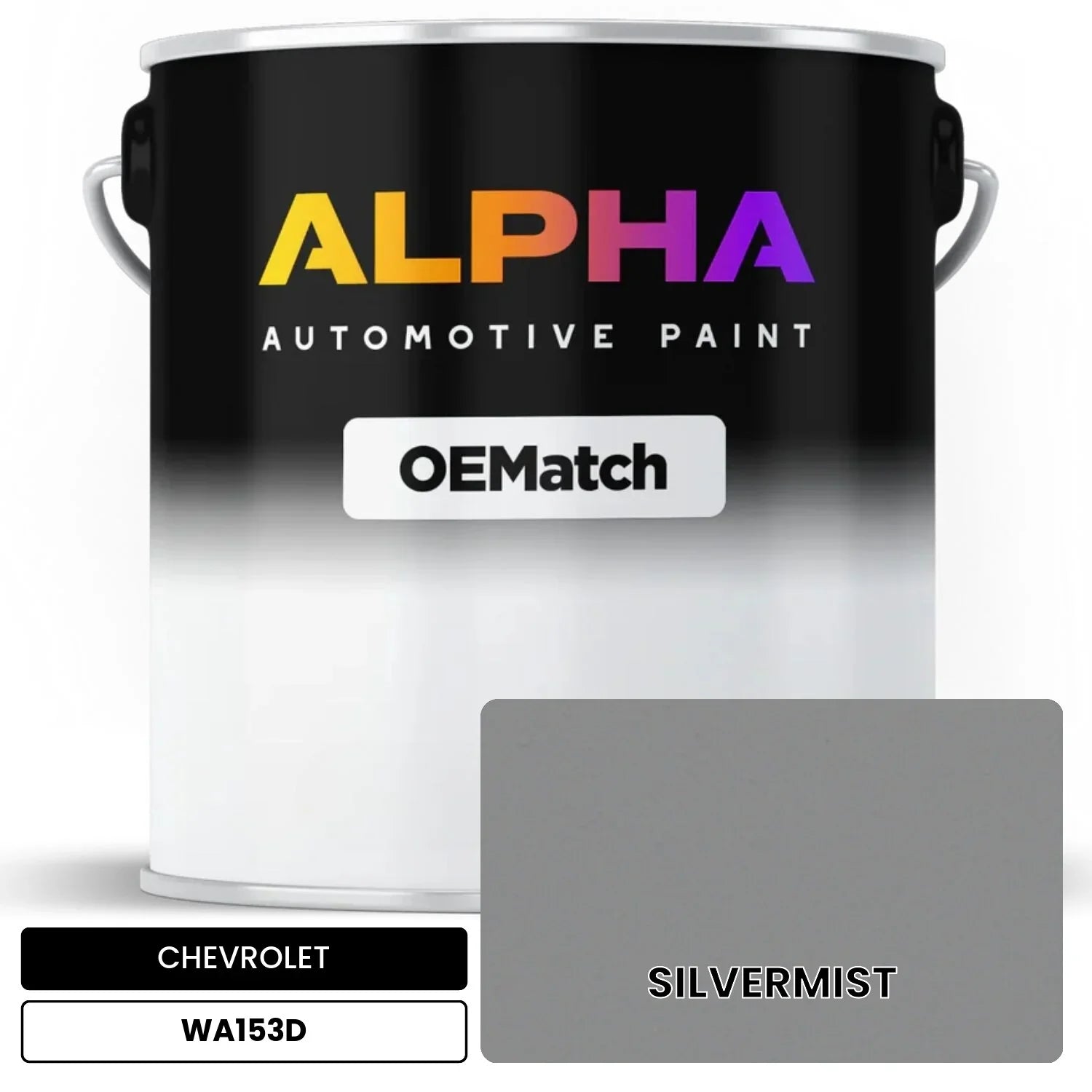 CHEVROLET SILVERMIST WA153D OEMatch Basecoat