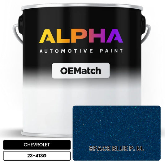 CHEVROLET SPACE BLUE P. M. 23-413G OEMatch Basecoat