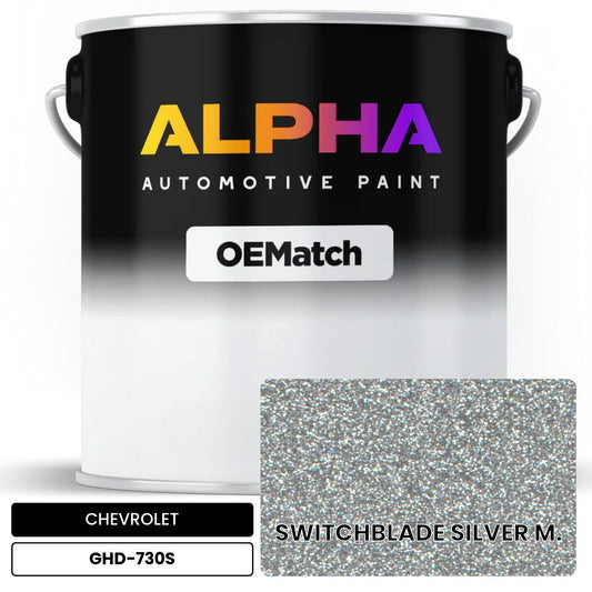 CHEVROLET SWITCHBLADE SILVER M. GHD-730S OEMatch Basecoat