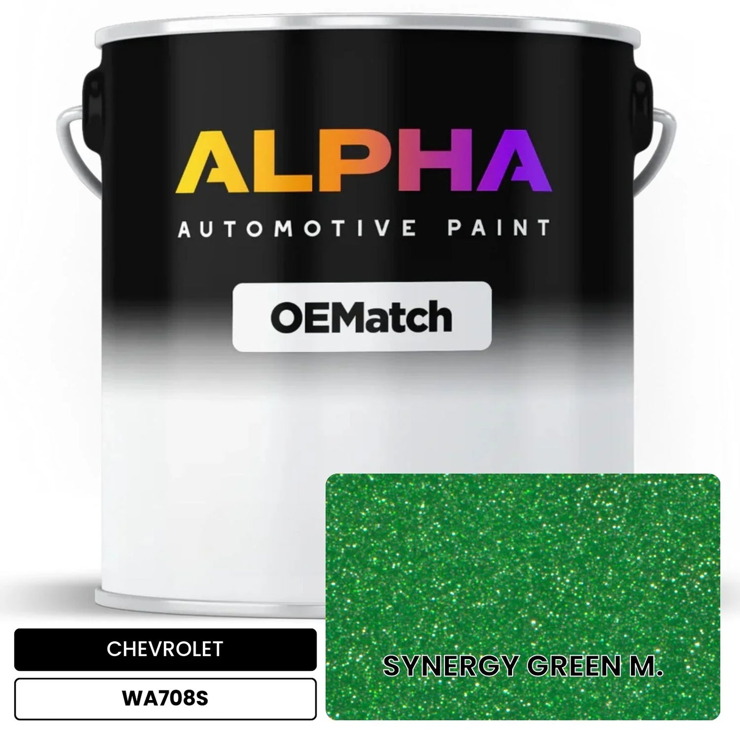 CHEVROLET SYNERGY GREEN M. WA708S OEMatch Basecoat