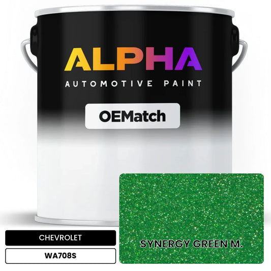 CHEVROLET SYNERGY GREEN M. WA708S OEMatch Basecoat