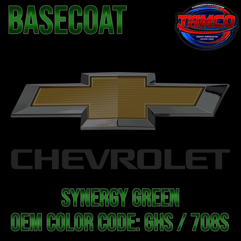 Chevrolet Synergy Green Metallic | GHS / 708S | 2010-2017 | OEM Basecoat - The Spray Source - Tamco Paint Manufacturing