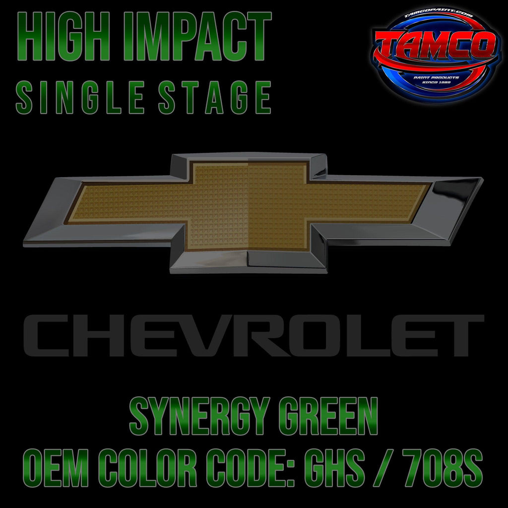 Chevrolet Synergy Green Metallic | GHS / 708S | 2010-2017 | OEM High Impact Single Stage - The Spray Source - Tamco Paint Manufacturing