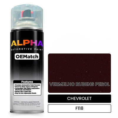 CHEVROLET VERMELHO RUBENS PEROL F118 | OEMatch Automotive Spraycan