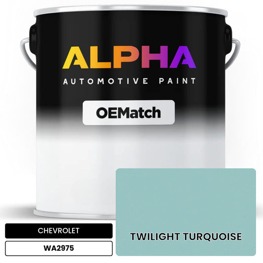 CHEVROLET TWILIGHT TURQUOISE WA2975 OEMatch Basecoat