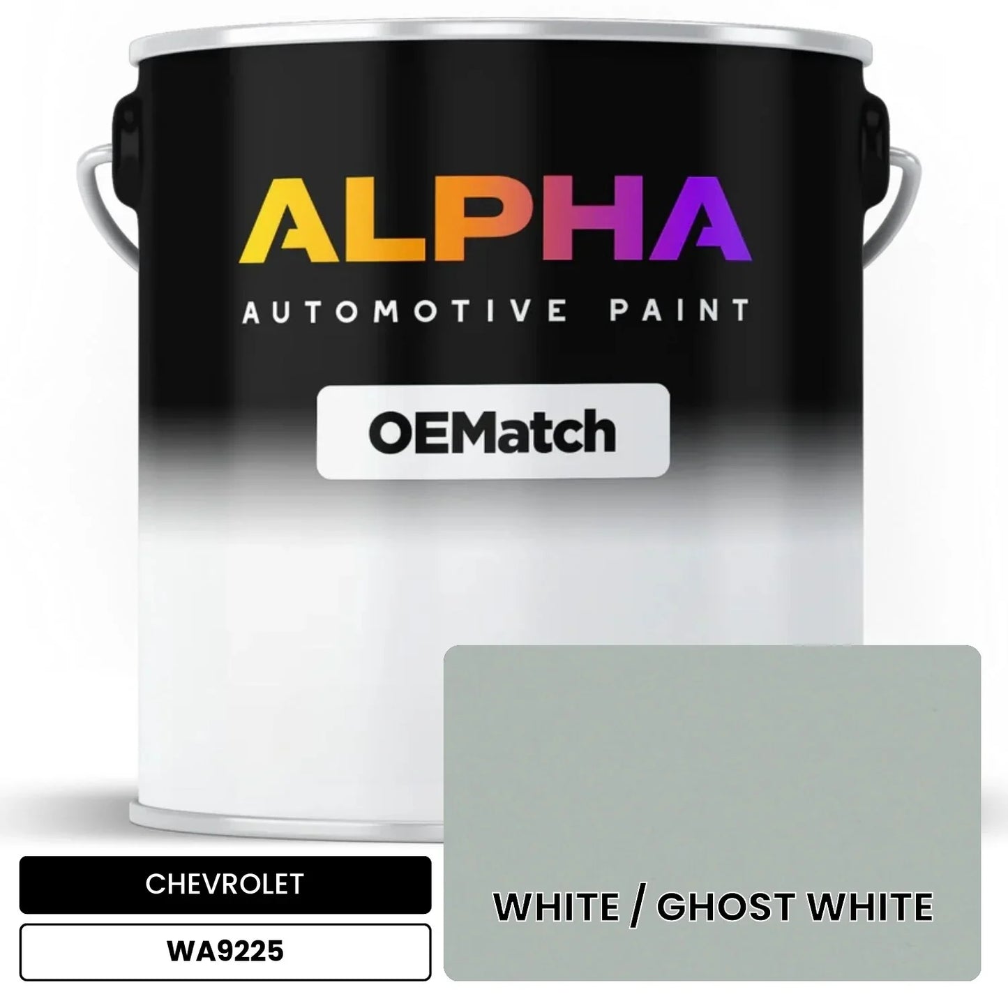 CHEVROLET WHITE / GHOST WHITE WA9225 OEMatch Basecoat