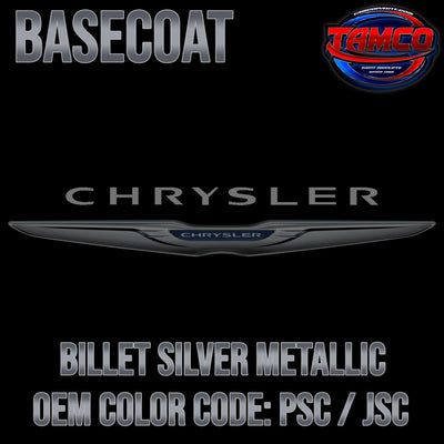 Chrysler Billet Silver Metallic | PSC / JSC | 2011-2022 | OEM Basecoat - The Spray Source - Tamco Paint Manufacturing