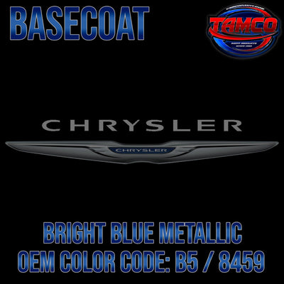 Chrysler Bright Blue Metallic | B5 / 8459 | 1969-1970 | OEM Basecoat - The Spray Source - Tamco Paint Manufacturing
