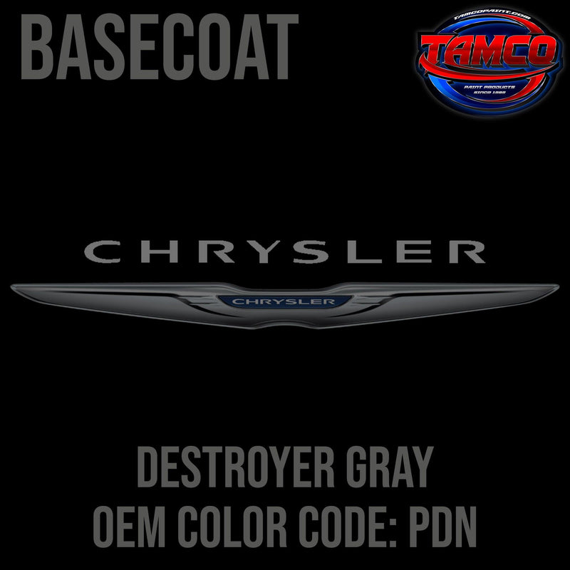Chrysler Destroyer Gray | PDN | 2017-2022 | OEM Basecoat - The Spray Source - Tamco Paint Manufacturing