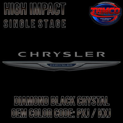 Chrysler Diamond Black Crystal | PXJ / KXJ | 2017-2022 | OEM High Impact Single Stage - The Spray Source - Tamco Paint Manufacturing