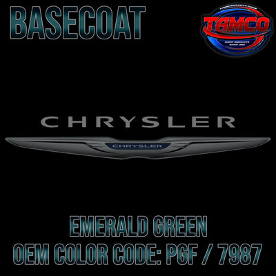 Chrysler Emerald Green | PGF / 7987 | 1992-2000 | OEM Basecoat - The Spray Source - Tamco Paint Manufacturing