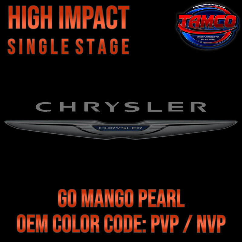 Chrysler Go Mango Pearl | PVP / NVP | 2016-2022 | OEM High Impact Single Stage - The Spray Source - Tamco Paint Manufacturing