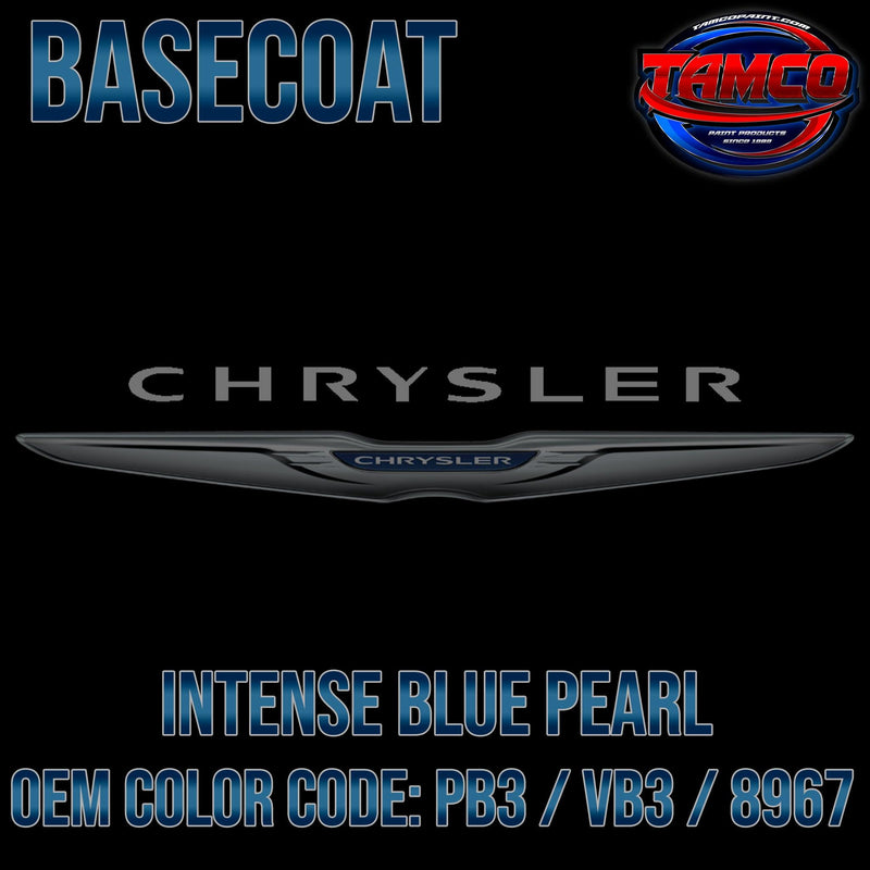 Chrysler Intense Blue Pearl | PB3 / VB3 / 8967 | 1998-2003 | OEM Basecoat - The Spray Source - Tamco Paint Manufacturing