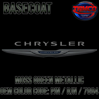 Chrysler Moss Green Metallic | PJN / RJN / 7994 | 1996-1998 | OEM Basecoat - The Spray Source - Tamco Paint Manufacturing