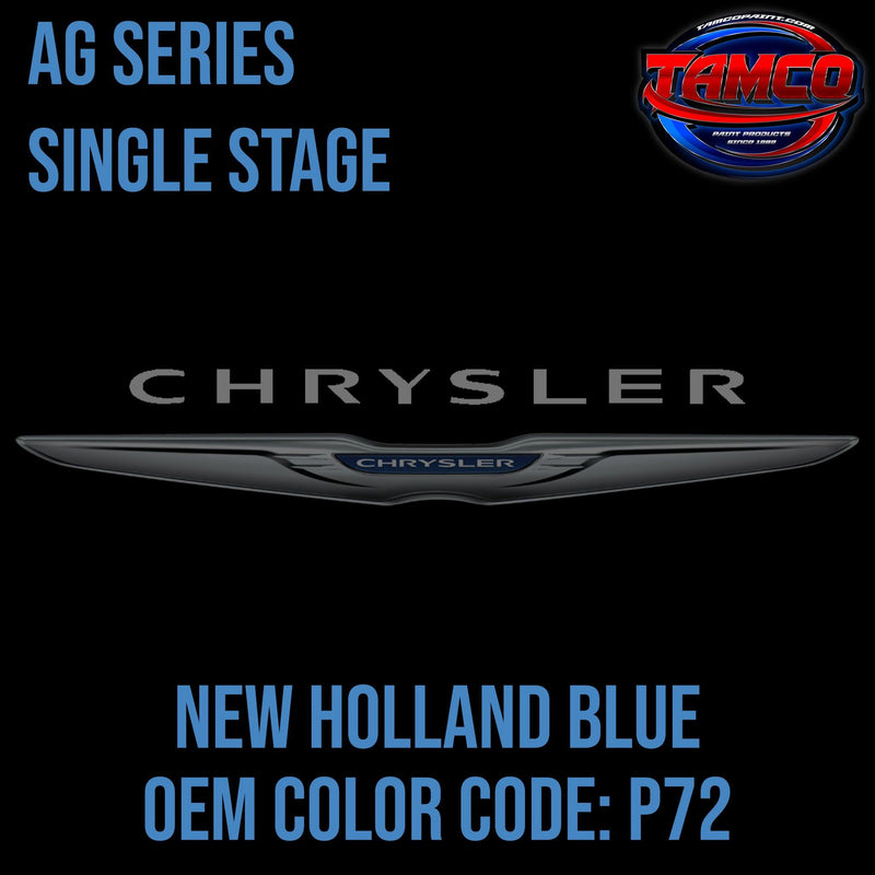 Chrysler New Holland Blue | P72 | 2012-2020 | OEM AG Series Single Stage - The Spray Source - Tamco Paint Manufacturing
