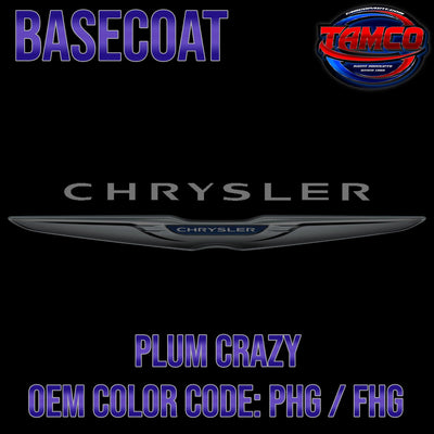 Chrysler Plum Crazy | PGH / FHG | 2007-2019 | OEM Basecoat - The Spray Source - Tamco Paint Manufacturing