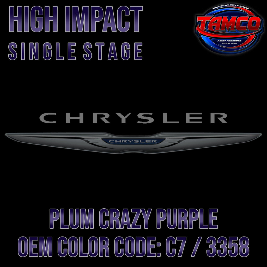 Chrysler Plum Crazy Purple | C7 / 3358 | 1970-1971 | OEM High Impact Single Stage - The Spray Source - Tamco Paint Manufacturing
