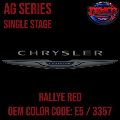 Chrysler Rallye Red | E5 / 3357 | 1970-1977 | OEM AG Series Single Stage - The Spray Source - Tamco Paint Manufacturing