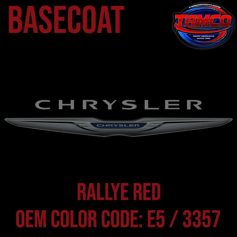 Chrysler Rallye Red | E5 / 3357 | 1970-1977 | OEM Basecoat - The Spray Source - Tamco Paint Manufacturing