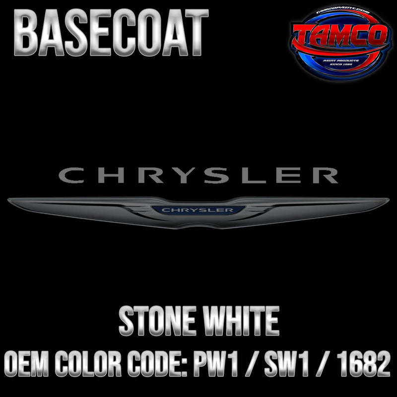 Chrysler Stone White | PW1 / SW1 / 1682 | 1996-2015 | OEM Basecoat - The Spray Source - Tamco Paint Manufacturing
