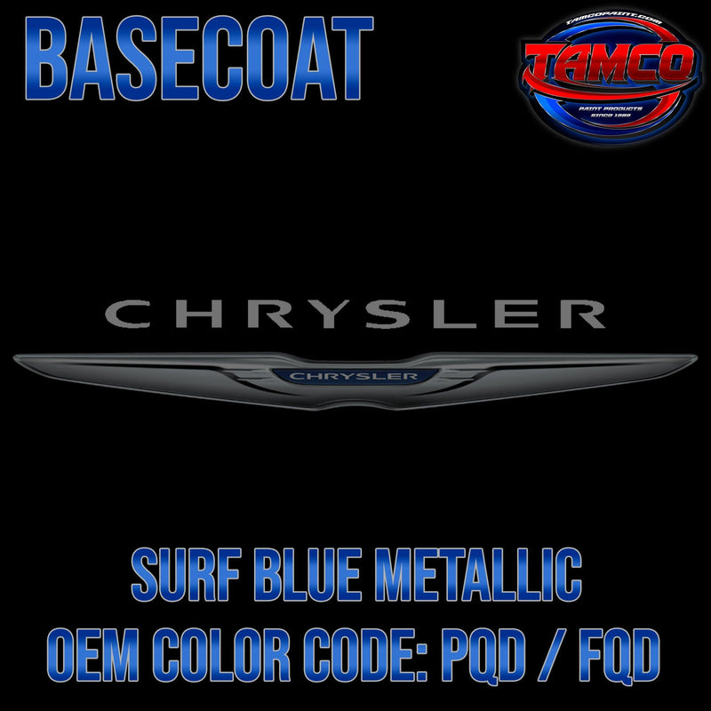 Chrysler Surf Blue Metallic | PQD / FQD | 2008-2019;2023 | OEM Basecoat - The Spray Source - Tamco Paint Manufacturing