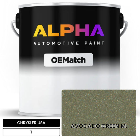 CHRYSLER USA AVOCADO GREEN M. T OEMatch Basecoat