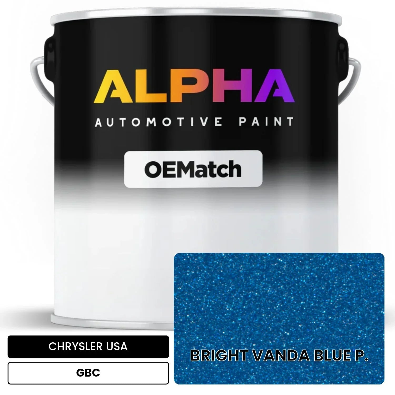 CHRYSLER USA BRIGHT VANDA BLUE P. GBC OEMatch Basecoat