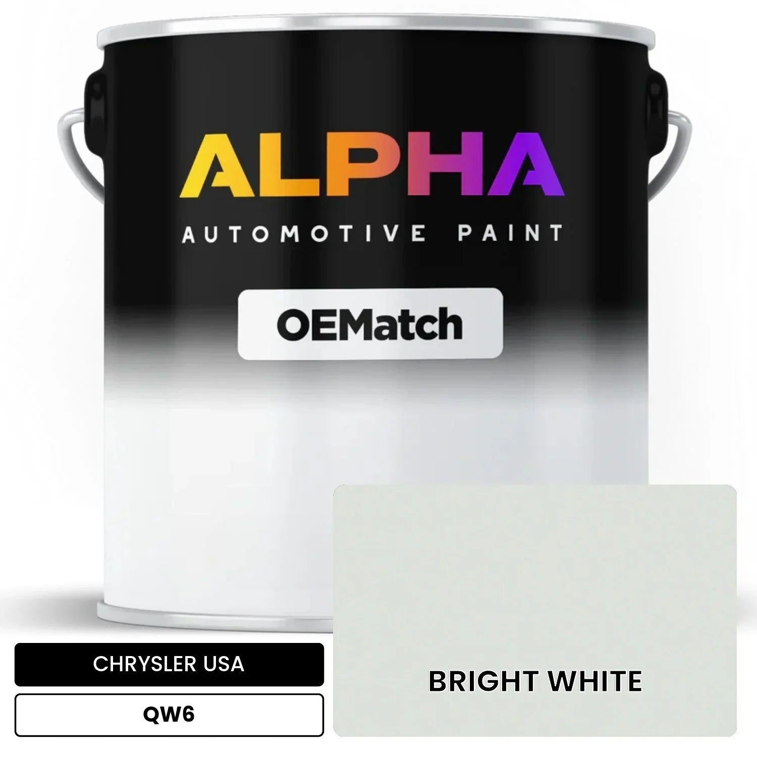 CHRYSLER USA BRIGHT WHITE QW6 OEMatch Basecoat