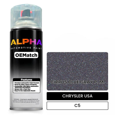 CHRYSLER USA CIRRUS BLUE GRAY P. M. C5 | OEMatch Automotive Spraycan