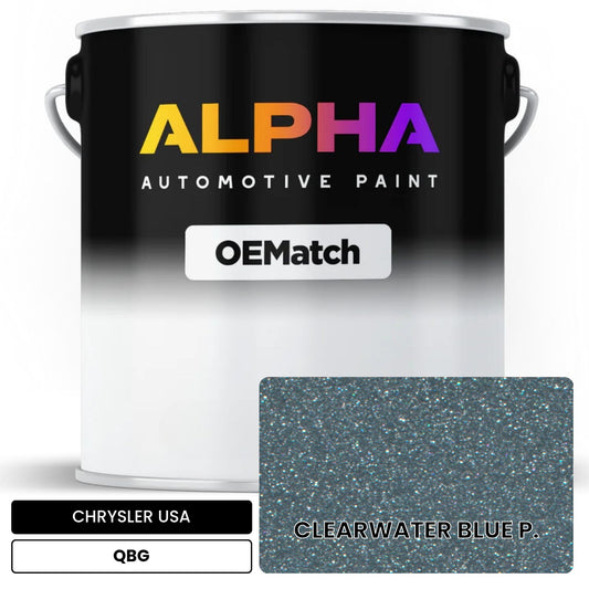 CHRYSLER USA CLEARWATER BLUE P. QBG OEMatch Basecoat