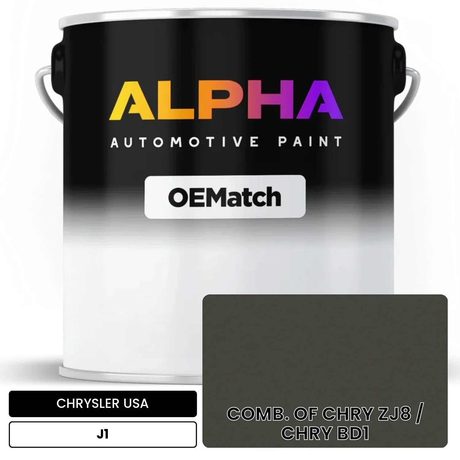 CHRYSLER USA COMB. OF CHRY ZJ8 / CHRY BD1 J1 OEMatch Basecoat