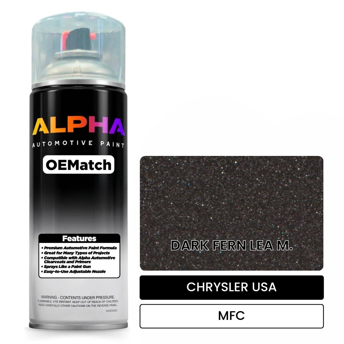 CHRYSLER USA DARK FERN LEA M. MFC OEMatch Spraycan