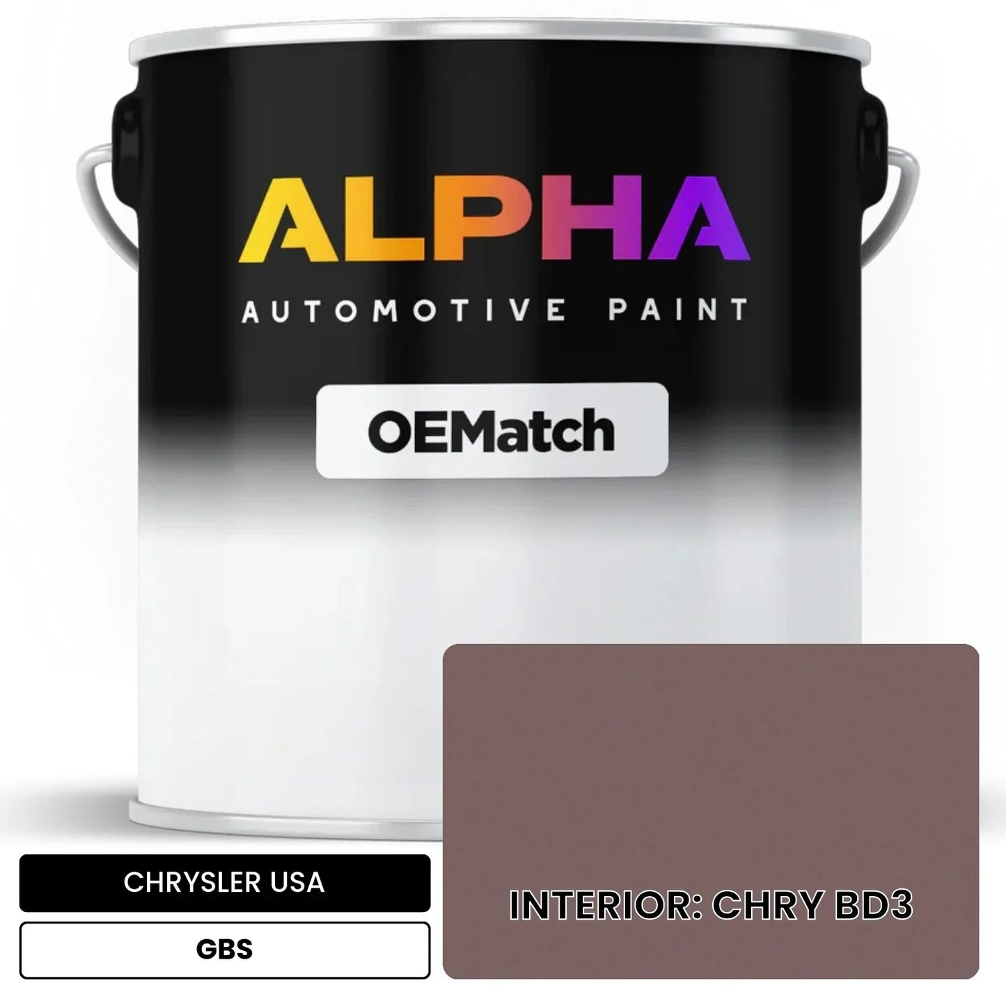 CHRYSLER USA INTERIOR: CHRY BD3 GBS OEMatch Basecoat