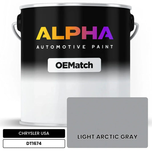 CHRYSLER USA LIGHT ARCTIC GRAY DT1674 OEMatch Basecoat