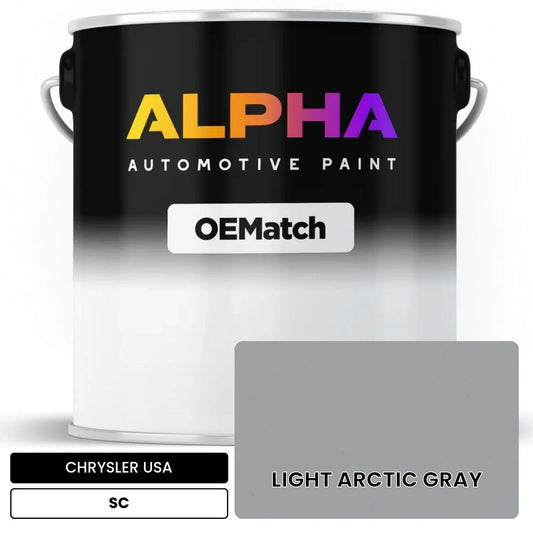 CHRYSLER USA LIGHT ARCTIC GRAY SC OEMatch Basecoat