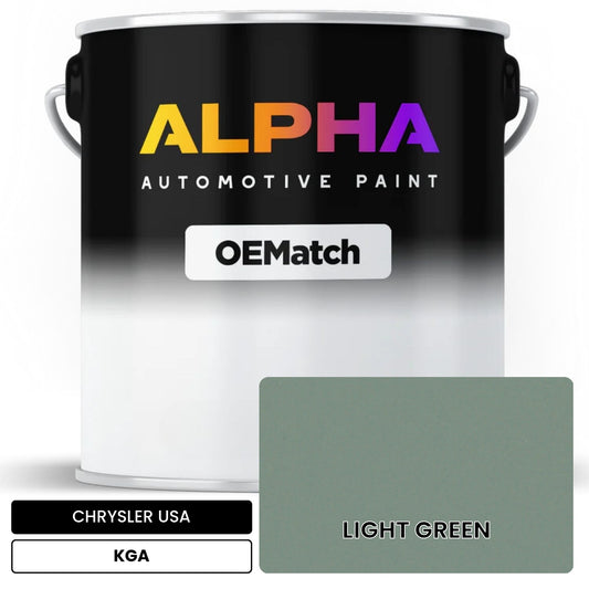 CHRYSLER USA LIGHT GREEN KGA OEMatch Basecoat
