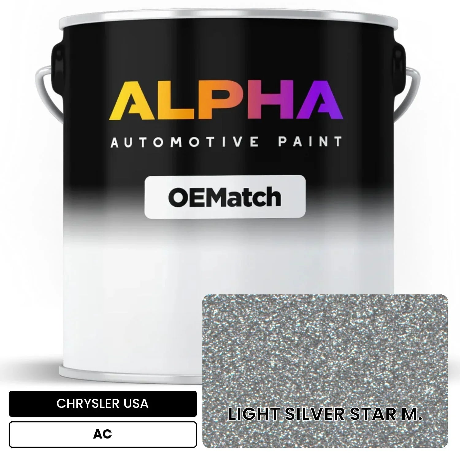CHRYSLER USA LIGHT SILVER STAR M. AC OEMatch Basecoat