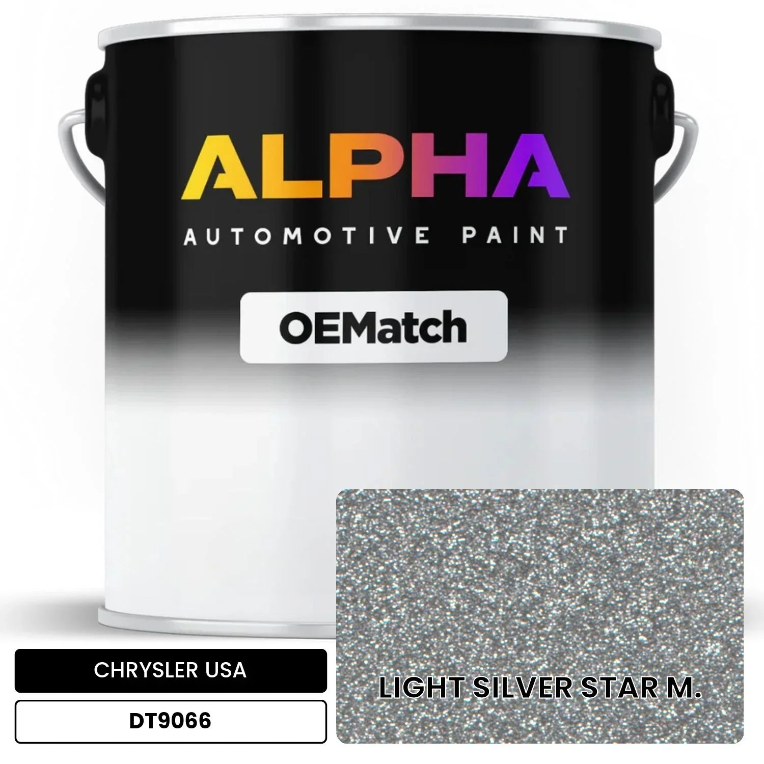 CHRYSLER USA LIGHT SILVER STAR M. DT9066 OEMatch Basecoat