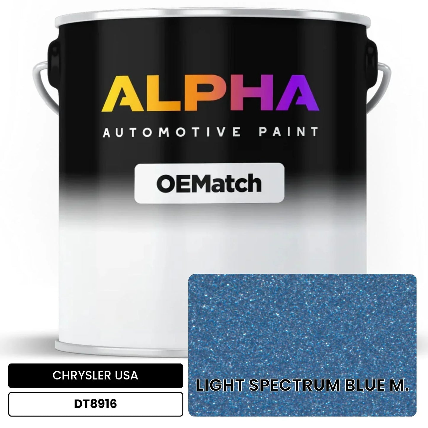 CHRYSLER USA LIGHT SPECTRUM BLUE M. DT8916 OEMatch Basecoat