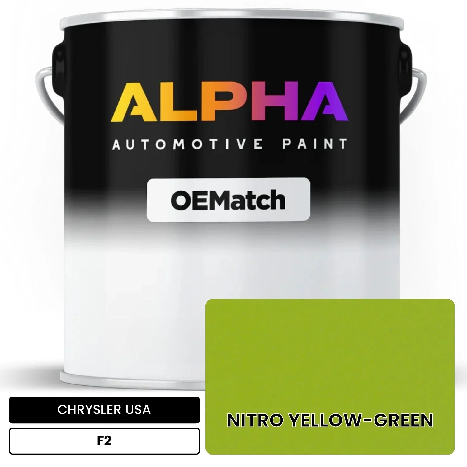 CHRYSLER USA NITRO YELLOW-GREEN F2 OEMatch Basecoat