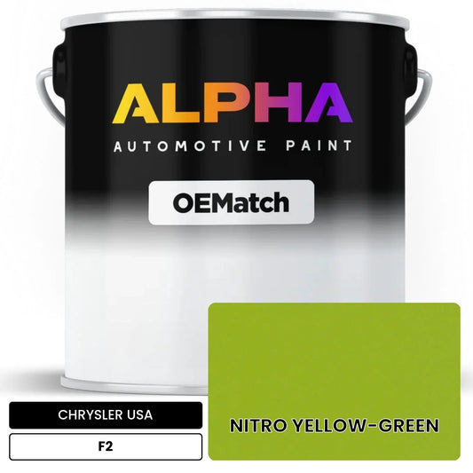 CHRYSLER USA NITRO YELLOW-GREEN F2 OEMatch Basecoat