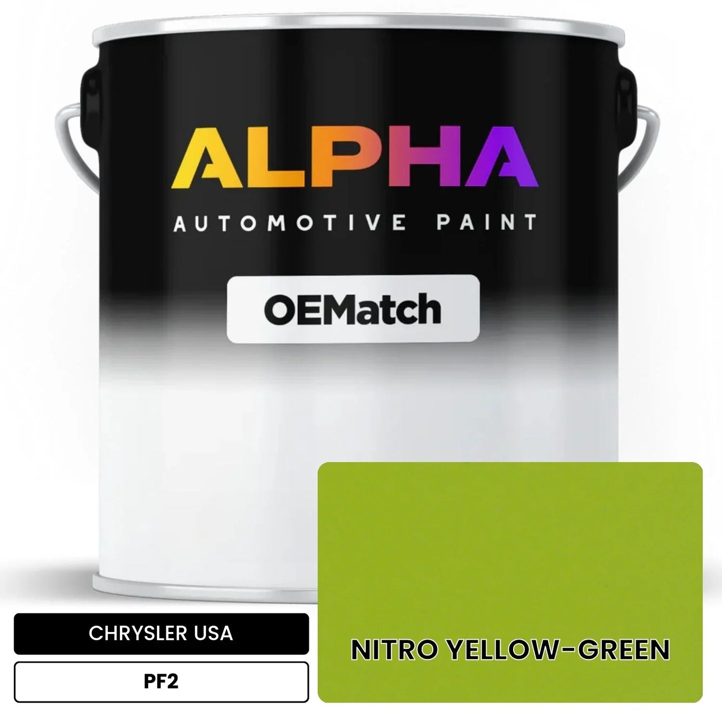 CHRYSLER USA NITRO YELLOW-GREEN PF2 OEMatch Basecoat