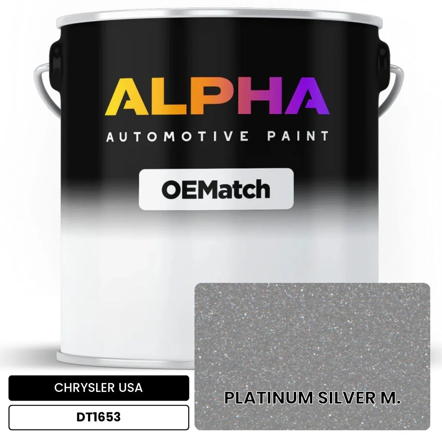CHRYSLER USA PLATINUM SILVER M. DT1653 OEMatch Basecoat
